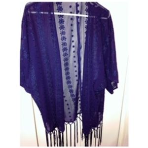 Navy blue Kimono